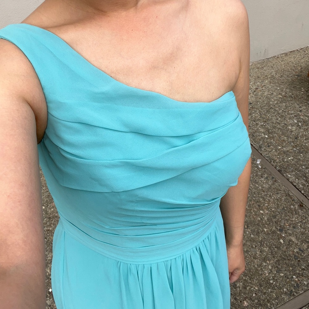 Bill Levkoff Bridesmaid One Shoulder Dress Size 8 (fits like 6)